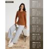 imageBALEAF Womens Thermal Tops Fleece Lined Shirts Long Sleeve Cold Weather Winter Gear Workout Zipper Pocket ThumbholesBrown