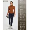 imageBALEAF Womens Thermal Tops Fleece Lined Shirts Long Sleeve Cold Weather Winter Gear Workout Zipper Pocket ThumbholesBrown