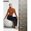 imageBALEAF Womens Thermal Tops Fleece Lined Shirts Long Sleeve Cold Weather Winter Gear Workout Zipper Pocket ThumbholesCaramel