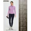 imageBALEAF Womens Thermal Tops Fleece Lined Shirts Long Sleeve Cold Weather Winter Gear Workout Zipper Pocket ThumbholesPurple