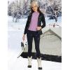 imageBALEAF Womens Thermal Tops Fleece Lined Shirts Long Sleeve Cold Weather Winter Gear Workout Zipper Pocket ThumbholesPurple