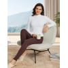 imageBALEAF Womens Thermal Tops Fleece Lined Shirts Long Sleeve Cold Weather Winter Gear Workout Zipper Pocket ThumbholesWhite