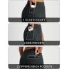 imageBALEAF Womens Travel Pants Stretch with Zipper Pockets Petite Ankle Dressy Work Business Casual Golf SlacksBlack