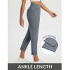 imageBALEAF Womens Travel Pants Stretch with Zipper Pockets Petite Ankle Dressy Work Business Casual Golf SlacksDark Grey