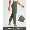 imageBALEAF Womens Travel Pants Stretch with Zipper Pockets Petite Ankle Dressy Work Business Casual Golf SlacksGreen