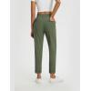 imageBALEAF Womens Travel Pants Stretch with Zipper Pockets Petite Ankle Dressy Work Business Casual Golf SlacksGreen
