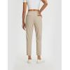 imageBALEAF Womens Travel Pants Stretch with Zipper Pockets Petite Ankle Dressy Work Business Casual Golf SlacksKhaki