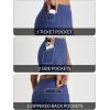imageBALEAF Womens Travel Pants Stretch with Zipper Pockets Petite Ankle Dressy Work Business Casual Golf SlacksNavy
