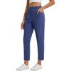 imageBALEAF Womens Travel Pants Stretch with Zipper Pockets Petite Ankle Dressy Work Business Casual Golf SlacksNavy