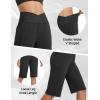 imageBALEAF Womens Bermuda Long Shorts 14quot Knee Length High Waisted Athletic Shorts with Pockets Stretch Soft Loose Casual SummerBlack