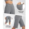 imageBALEAF Womens Bermuda Long Shorts 14quot Knee Length High Waisted Athletic Shorts with Pockets Stretch Soft Loose Casual SummerDark Grey