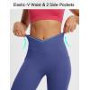 imageBALEAF Womens Knee Length Capri Leggings with Pockets High Waisted Stretch for Casual Summer Yoga Workout ExerciseClassic Navy