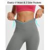 imageBALEAF Womens Knee Length Capri Leggings with Pockets High Waisted Stretch for Casual Summer Yoga Workout ExerciseDark Gray