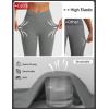 imageBALEAF Womens Knee Length Capri Leggings with Pockets High Waisted Stretch for Casual Summer Yoga Workout ExerciseDark Gray