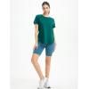 imageBALEAF Womens Running Shirts Short Sleeve Workout Tops Quick Dry Athletic TShirts Loose Fit Gym Yoga Tee UPF 50Green