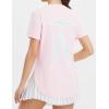 imageBALEAF Womens Running Shirts Short Sleeve Workout Tops Quick Dry Athletic TShirts Loose Fit Gym Yoga Tee UPF 50Light Pink