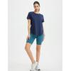 imageBALEAF Womens Running Shirts Short Sleeve Workout Tops Quick Dry Athletic TShirts Loose Fit Gym Yoga Tee UPF 50Navy Blue