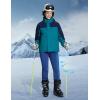 imageBALEAF Womens Snow Pants Fleece Lined Waterproof Softshell Insulated Thermal Winter Pants with Pockets Snowboarding HikingBlue