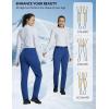 imageBALEAF Womens Snow Pants Fleece Lined Waterproof Softshell Insulated Thermal Winter Pants with Pockets Snowboarding HikingBlue