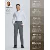 imageBALEAF Womens Snow Pants Fleece Lined Waterproof Softshell Insulated Thermal Winter Pants with Pockets Snowboarding HikingGrey