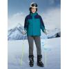 imageBALEAF Womens Snow Pants Fleece Lined Waterproof Softshell Insulated Thermal Winter Pants with Pockets Snowboarding HikingGrey