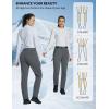 imageBALEAF Womens Snow Pants Fleece Lined Waterproof Softshell Insulated Thermal Winter Pants with Pockets Snowboarding HikingGrey