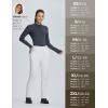 imageBALEAF Womens Snow Pants Fleece Lined Waterproof Softshell Insulated Thermal Winter Pants with Pockets Snowboarding HikingWhite