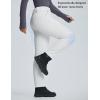 imageBALEAF Womens Snow Pants Fleece Lined Waterproof Softshell Insulated Thermal Winter Pants with Pockets Snowboarding HikingWhite