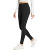 imageBALEAF Womens Thick Fleece Lined Leggings Water Resistant Zipper Pocket High Waisted Winter Snow Pants01black