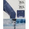 imageBALEAF Womens Thick Fleece Lined Leggings Water Resistant Zipper Pocket High Waisted Winter Snow Pants01navy