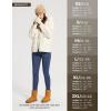imageBALEAF Womens Thick Fleece Lined Leggings Water Resistant Zipper Pocket High Waisted Winter Snow Pants01navy