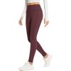 imageBALEAF Womens Thick Fleece Lined Leggings Water Resistant Zipper Pocket High Waisted Winter Snow Pants01red