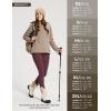 imageBALEAF Womens Thick Fleece Lined Leggings Water Resistant Zipper Pocket High Waisted Winter Snow Pants01red