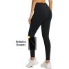 imageBALEAF Womens Thick Fleece Lined Leggings Water Resistant Zipper Pocket High Waisted Winter Snow Pants02black