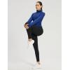 imageBALEAF Womens Thick Fleece Lined Leggings Water Resistant Zipper Pocket High Waisted Winter Snow Pants02black