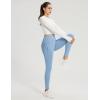 imageBALEAF Womens Thick Fleece Lined Leggings Water Resistant Zipper Pocket High Waisted Winter Snow Pants02blue