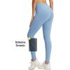 imageBALEAF Womens Thick Fleece Lined Leggings Water Resistant Zipper Pocket High Waisted Winter Snow Pants02blue