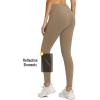 imageBALEAF Womens Thick Fleece Lined Leggings Water Resistant Zipper Pocket High Waisted Winter Snow Pants02brown