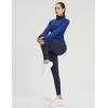 imageBALEAF Womens Thick Fleece Lined Leggings Water Resistant Zipper Pocket High Waisted Winter Snow Pants02navy