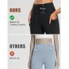 imageBALEAF Womens Thick Fleece Lined Leggings Water Resistant Zipper Pocket High Waisted Winter Snow Pants03black