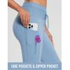 imageBALEAF Womens Thick Fleece Lined Leggings Water Resistant Zipper Pocket High Waisted Winter Snow Pants03blue