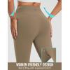 imageBALEAF Womens Thick Fleece Lined Leggings Water Resistant Zipper Pocket High Waisted Winter Snow Pants03brown