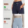 imageBALEAF Womens Thick Fleece Lined Leggings Water Resistant Zipper Pocket High Waisted Winter Snow Pants03navy