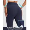 imageBALEAF Womens Thick Fleece Lined Leggings Water Resistant Zipper Pocket High Waisted Winter Snow Pants03navy