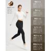 imageBALEAF Womens Thick Fleece Lined Leggings Water Resistant Zipper Pocket High Waisted Winter Snow Pants04black