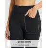 imageBALEAF Womens Thick Fleece Lined Leggings Water Resistant Zipper Pocket High Waisted Winter Snow Pants04black