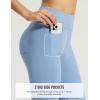 imageBALEAF Womens Thick Fleece Lined Leggings Water Resistant Zipper Pocket High Waisted Winter Snow Pants04blue