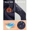 imageBALEAF Womens Thick Fleece Lined Leggings Water Resistant Zipper Pocket High Waisted Winter Snow Pants04navy