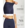 imageBALEAF Womens Thick Fleece Lined Leggings Water Resistant Zipper Pocket High Waisted Winter Snow Pants04navy