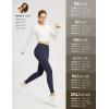 imageBALEAF Womens Thick Fleece Lined Leggings Water Resistant Zipper Pocket High Waisted Winter Snow Pants04navy